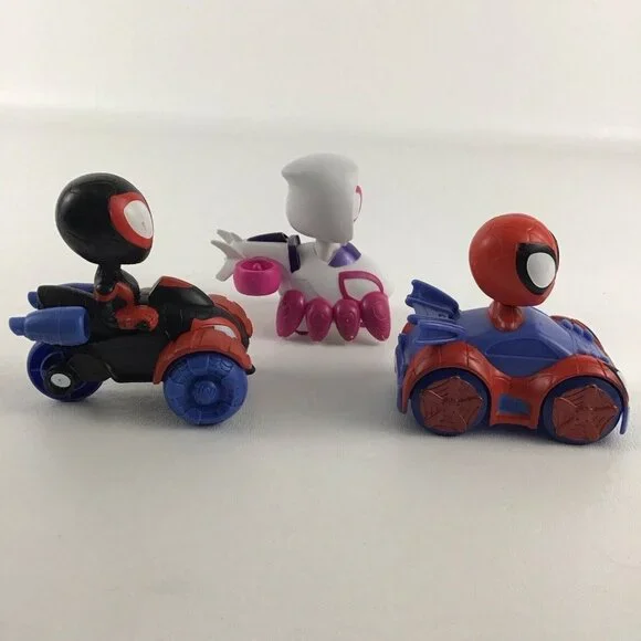 Marvel Spidey & His Amazing Friends Web Squad Racers Miles Morales Ghost Spider - Picture 4 of 6